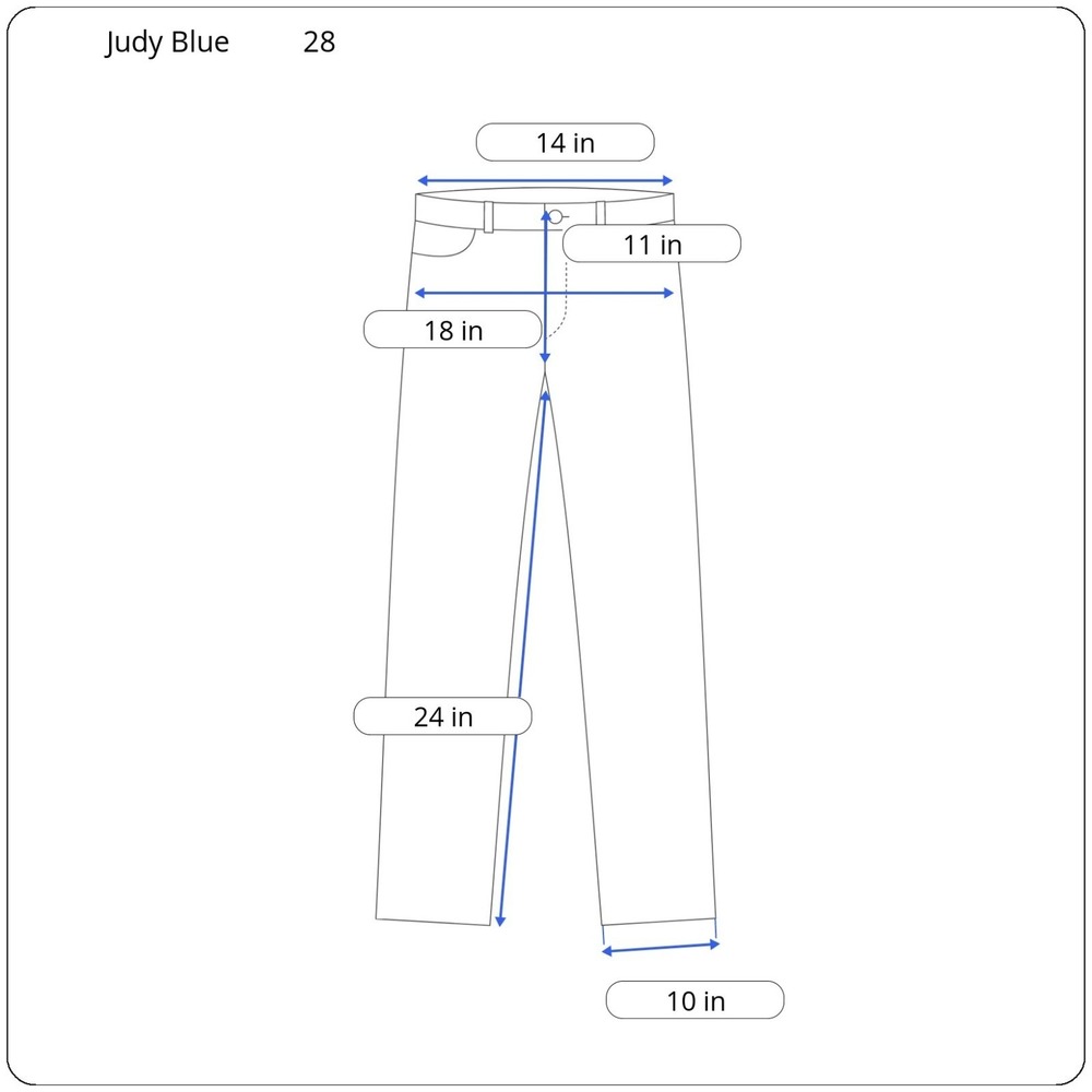 Judy Blue Light Blue Wide Leg Jeans with Side Trim - Picture 15 of 15